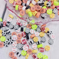 1000pcs Mix Soft Sport Ball Beads Handmade Polymer Clay Spacer Charms for DIY Necklace Bracelet Jewelry Earring Making Supplies