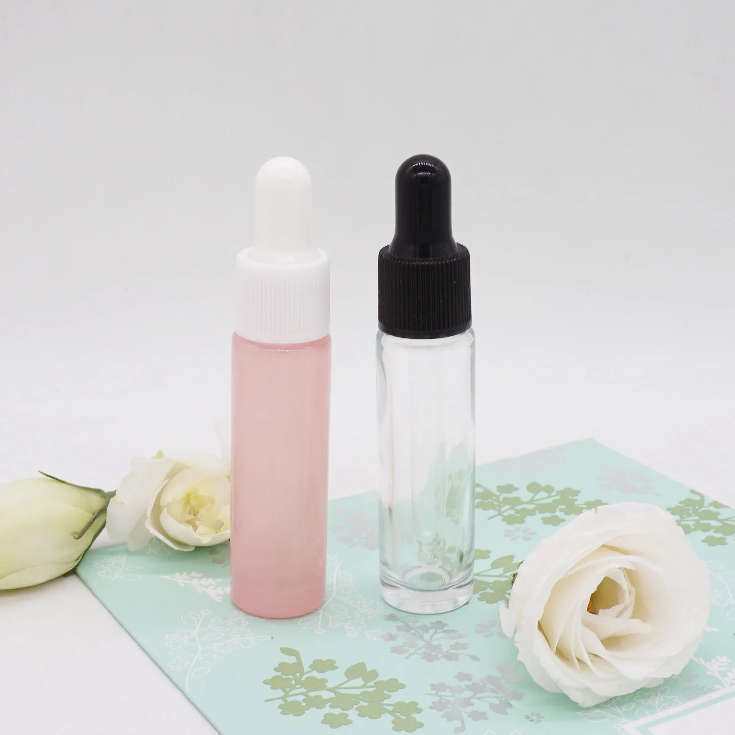 10ml Clear Slim Straight Round Bottle Serum Luxury for Skin Care