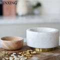 Jin Star Retro Marble Eco-Friendly Polished Garlic Pounder Household Herb Spice Tool Grinding Medicines Thickening Stone Mortar