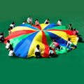 2M Kids Play Rainbow Parachute Outside Game Exercise Group Activity Sports Toy Parachute Kids Sensory Gymnastics Equipment Game