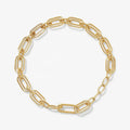 LOZRUNVE 925 Sterling Silver Minimalist Jewelry Fashion Unique Link Chain Bracelet