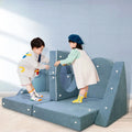 Kids Play Couch 12 Pcs Foam Blocks Foldable Kids Foam Play Couch Living Room Furniture Sofa Bed