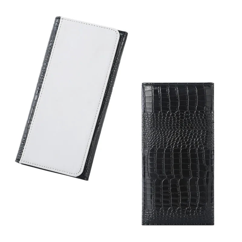 Quality & Fashion Sublimation Card Holder OEM Leather Wallets Card Holders Crocodile Card Holder Cash Binder Wallet