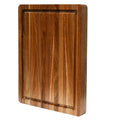 Large Thick Bamboo Cutting Board with Edge Grain Juice Groove Reversible Hand Grips Lifetime Replacement for Kitchen Use