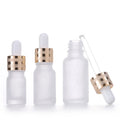 5-100ml Cosmetic Packaging Fancy Essential Oil 30ml 50ml Round Frosted Glass Essential Oil Dropper Bottles