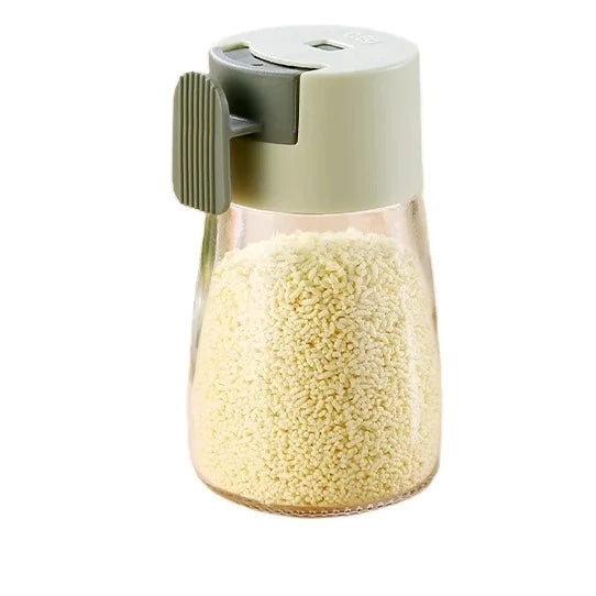Press Type Salt Control 0.5g Quantitative Seasoning Bottle 180ml Spice Jar for Kitchen Barbecue Limit Salt Pepper Bottle