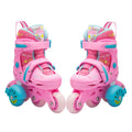 EACH Adjustable Skate Wear-resisting & Breathable Roller Skates  Single Flashing Roller Removable Roller Skate Shoes for Begin