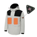 In Stock Custom Winter Outdoor Heated Work Jacket Men White Electric Heating Jacket
