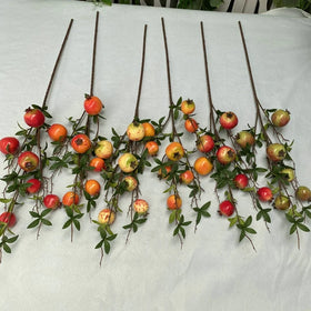 YOPIN 277 Artificial Flowers Faux Berry Branches Artificial Tree Pomegranate Artificial Pomegranate