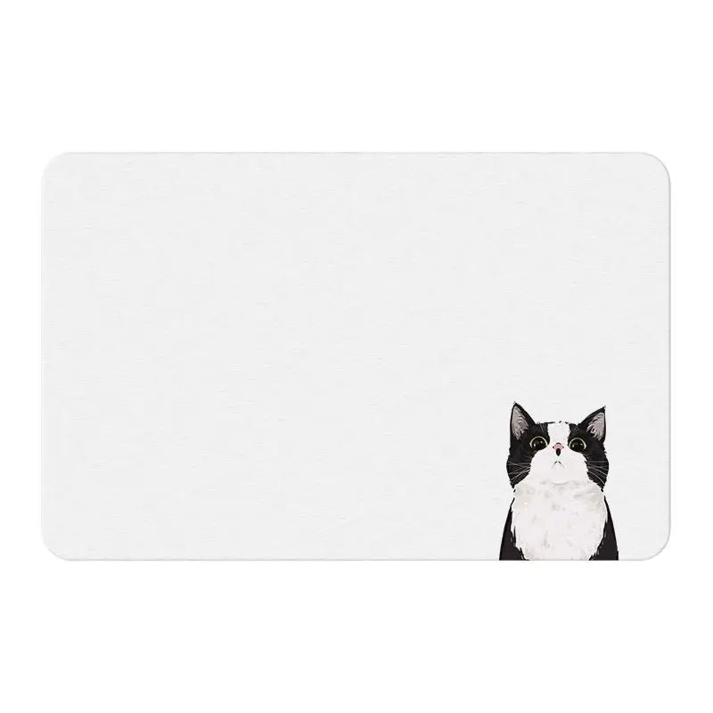 Modern Non-Toxic Diatomite Bath Mat Quick Drying Strong Absorption Anti-Slip Protection Stone Bath Mat Drying Capabilities