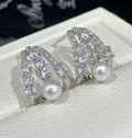 New 6-7MM Natural Freshwater Pearl Earrings Fashion Style Jewelry with MOQ1 Same Type As Previous Freshwater Pearl Earrings