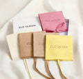 Luxury Jewelry Envelope Microfiber Dust Gift Bags Jewelry Packaging for Bracelet Pouch with Satin Ribbon