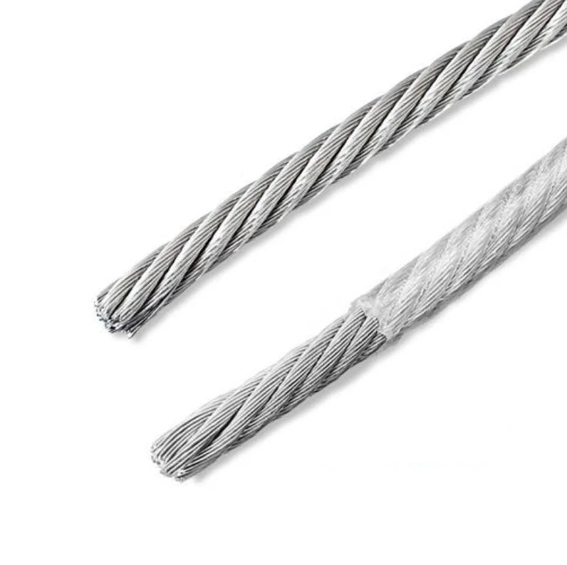 Customize Ss 304 316 7x7 7x19 6mm 8mm 10mm Nylon Pvc Coated Stainless Steel Wire Rope