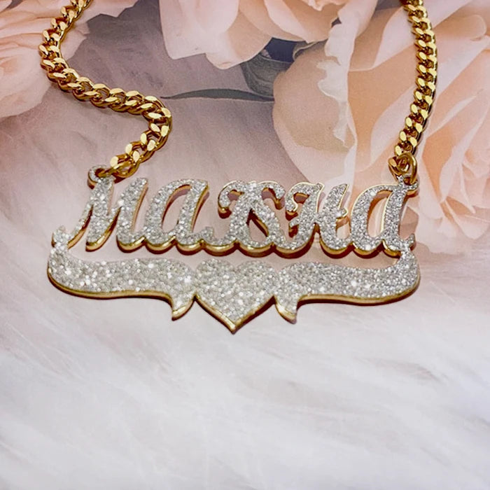New Design Jewelry Advanced Simple Style Stainless Steel Personalized Custom Letter Diamond Necklace for Women