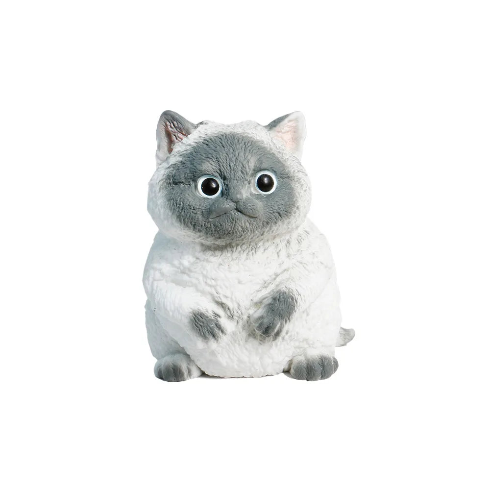 Super Popular TPR Simulation Cat Pinch Music Decompression Toy - Handmade Tabletop Decoration Healing Tie Cat Claw Doll