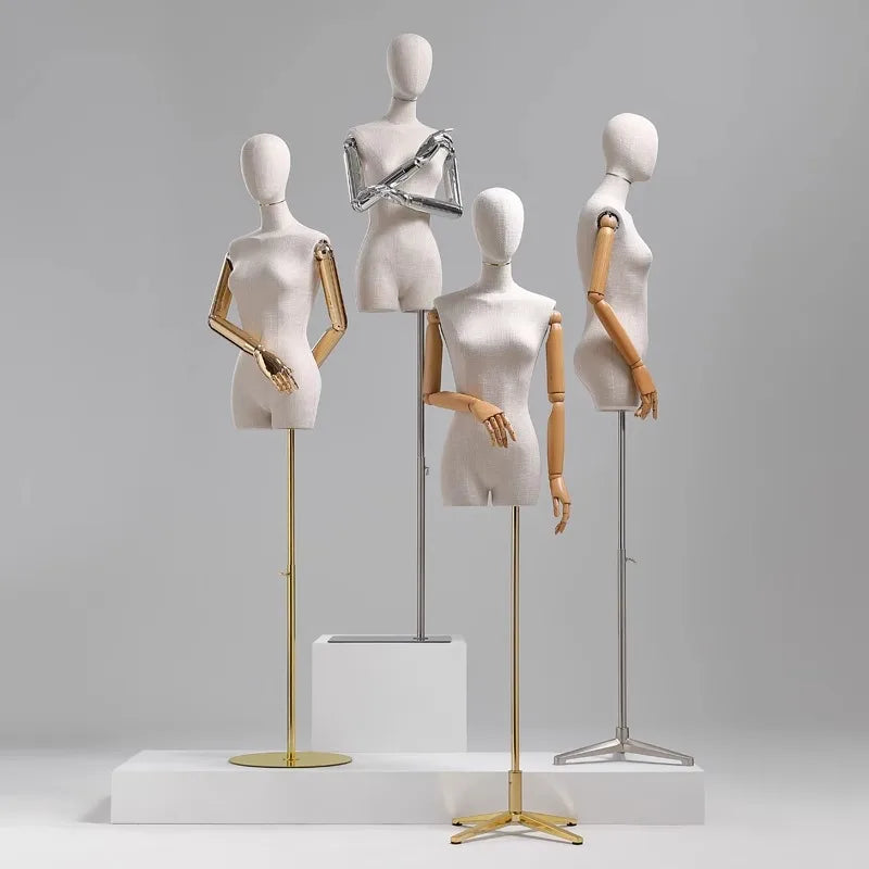 New Arrival Mannequins Female Body with Wood Arms