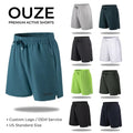 95%polyester5%spandex Men Plus Size Quick Dry Shorts Ultra Thin Men 5-Point Sport Shorts Gym Training Loose Fit Workout Shorts