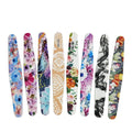 Professional Colorful Emery Zebra Double Sided Nail File with Custom Logo and Grit 80/180