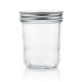 Factory Sell Clear 400 ml Glass Storage Jar Caviar Glass Jar Sloppy Joe Mason Jar With Aluminum Cap