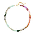Fashion Personality Red Agate Colorful Natural Tianhe Stone Purple Gold Stone Beads Necklace Women Jewelry Factory Wholesale