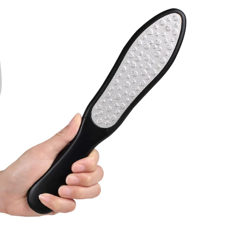 Dual-Action Stainless Steel Foot Scrubber & Heel Grater Calluses Remover for Foot Care & Pedicure Set