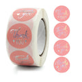 Round Logo Rose Gold Sticker Label Custom Packaging Foil Label Printing