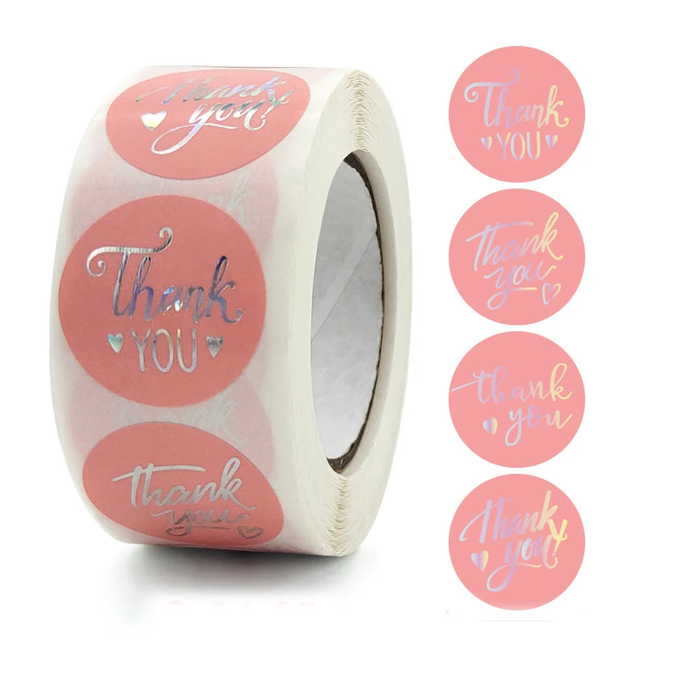 Round Logo Rose Gold Sticker Label Custom Packaging Foil Label Printing