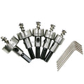 5pcs High Speed Steel 16-30mm Woodworking Tool Durable Drill Hole Saw Set