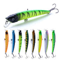 Hengjia Slender Body Minnow Lure Fishing Short Tongue Lifelike Shape Minnow Bait for Bass Pike Fishing