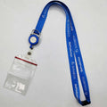 Custom Printing Eco-Friendly Lanyard with Retractable Yoyo Badge Reel Polyester Neck Strap with ID Card Holder Hook Accessory