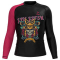 Pro Men's Jiu Jitsu Rashguard Flatlock Stitched Quick Dry 4-Way Stretch Compression Long Sleeve for Wrestling