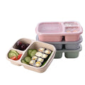BPA-FREE Reusable Meal Bento Lunch Boxes for School Wheat Straw Food Containers Lunch Box