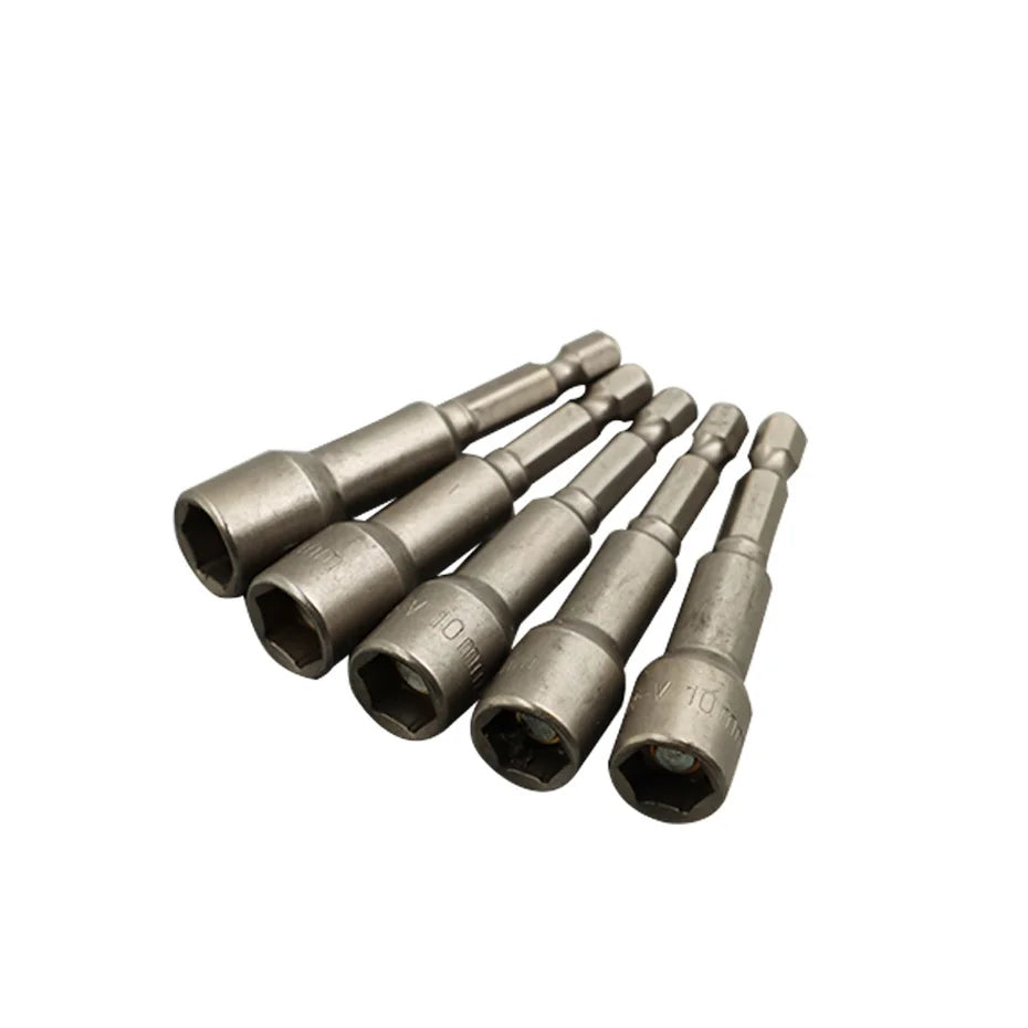 TOOLJOY Factory Supply Magnetic Nut Driver Set 8mm 5/16" Socket Adapter Hex Drill Bit