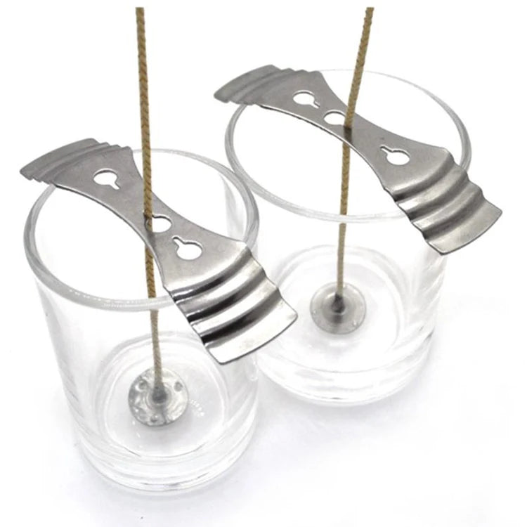 Metal Candle Wick Clips Holder Centering Devices