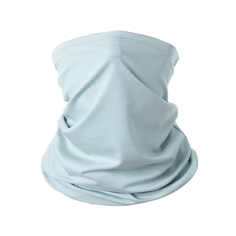 Wholesale Cycling Cooling Neck Gaiter Microfiber Custom Elastic Solid Black Blank Tube Seamless Bandana