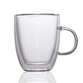 Glass Tea Cup Double Wall Heat Resistant High Borosilicate Glass Coffee Mug