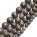 Wholesale Round 4/6/8/10/12mm Black Wood Striped Stone Beads For DIY Jewelry Making Bracelet