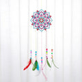 New Arrival Hand Painted 5D Cartoon Datura Diamond Painting Wind Chime Dream Catcher for Home