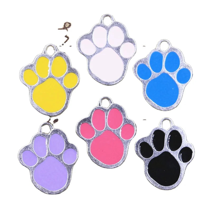 Charms Six Color Dog Claw Bear Paw 32x26mm Antique Silver Color Pendants DIY Crafts Making Findings Handmade Tibetan Jewelry