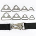 Deepeel XP066 20/25/32/38mm Handbag Hardware Accessories Adjustable Bag Strap Tri-Glide Clasp Stainless Steel Triangle Buckles