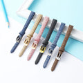 Cowboy Slim Watch Strap10mm 12mm 14mm 16mm 18mm 20 mm 22mm Leather Bracelet Accessories Watchband Match Clothes