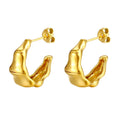 2023 New Stainless Steel Water Proof Jewelry Chunky Teardrop Earring CC Earrings Classic Vintage Fashion Jewelry Stud Earrings