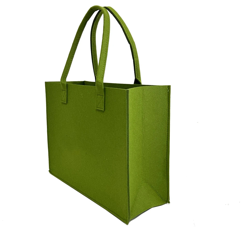 Felt Fabric Bag Women Felt Tote Bag Women's Wool Felt Handbags Felt Shopping Bag