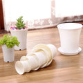 High-quality Circular Succulent Planter Black and White Thicken High-waisted Plastic Flowerpot