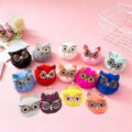 Fashion Girls Plush Key Chains Cute Owl Pompom Keychain Bag Pendant Backpack Hanging Ornament Small Gifts
