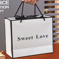 Large Recyclable Art Paper Gift Bag with 'Love' Design Offset Printed for Valentine's Day Mother's Day & Anniversary