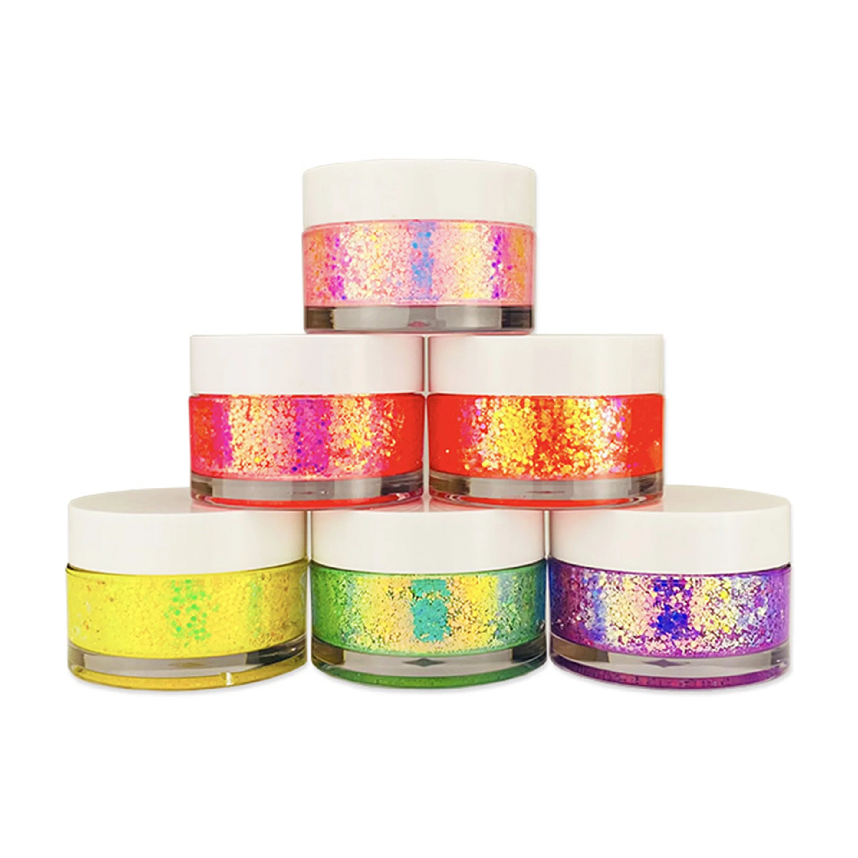 Wholesale Private Label No Logo Jelly Glitter Single Eyeshadow 18 Colors High Pigment Long Lasting Vegan
