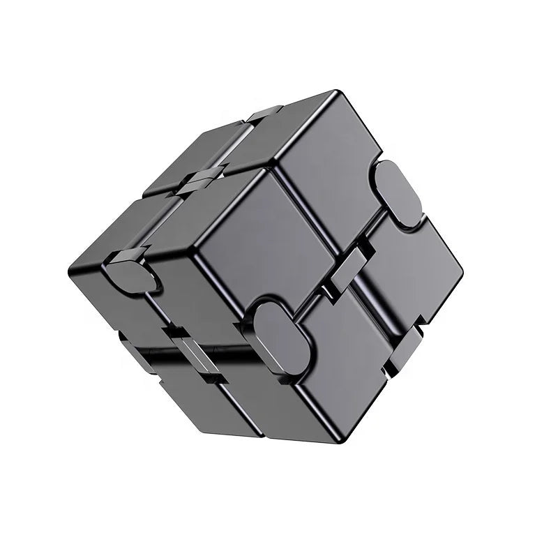 Aluminum Custom Anti-Stress Relief Office EDC Magic Metal Infinity Cube Fidget Toys for Adults-High Quality Promotional Gift