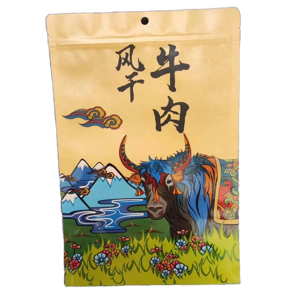 Custom Stand up Coffee Packaging Kraft Paper Pouches Zipper Bag Printing