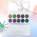 Make Your Own Label Private Logo Make up Pallets Eye Shadow Multi Color Bendable Metallic Eye Shadows